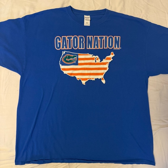 Gildan Blue Gator Nation Short Sleeve Tee - Picture 1 of 3